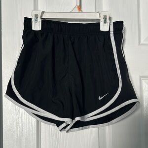 Nike Black Athletic Shorts with White Trim